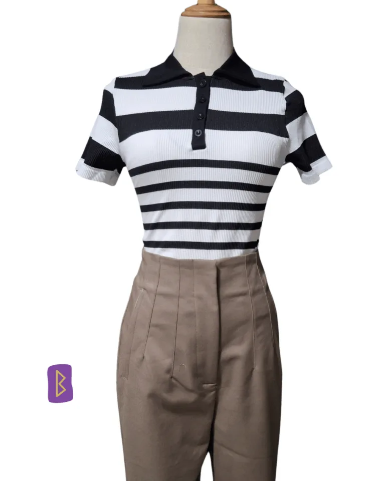Home 6 Blusas a Rayas Cuello V
Unitallas